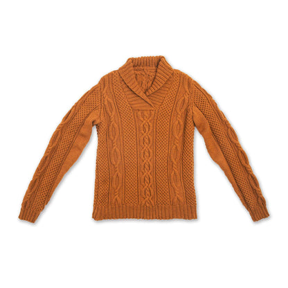 Patons Corktown Knit His and Hers Pullover Coral Peach