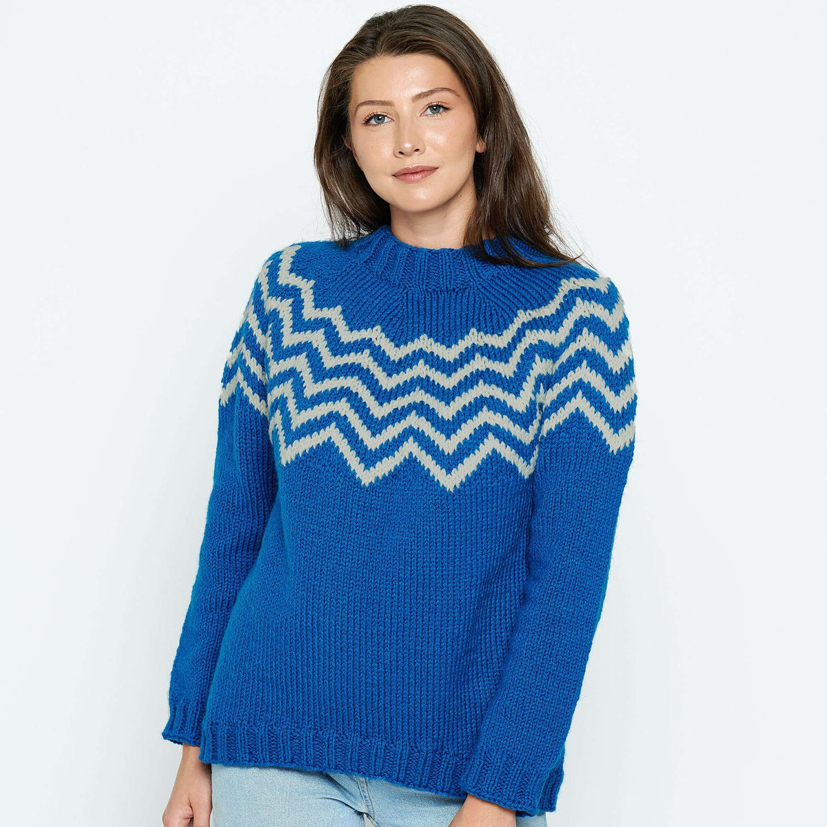 Knit Sweater made in Patons Inspired yarn