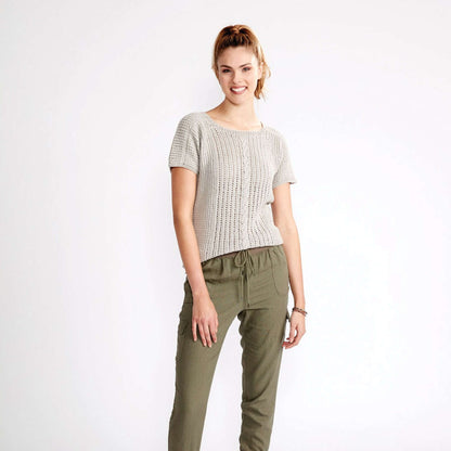 Patons Knit Breezy Dolman Top Natural