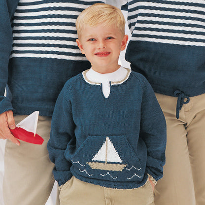 Patons Knit From the Sea Pullovers 10 yrs
