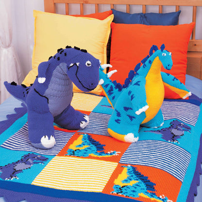 Patons T-Rex Knit Toy Knit Toy made in Patons Canadiana yarn