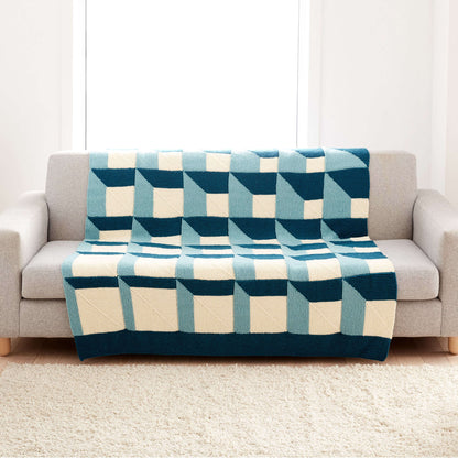 Patons Knit Shadowbox Blanket Single Size