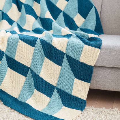 Patons Knit Shadowbox Blanket Single Size