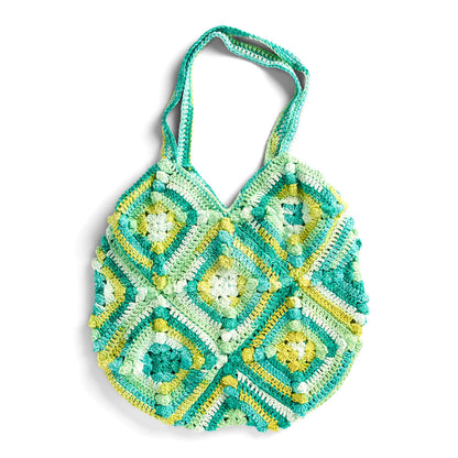 Peaches & Crème Popcorn Square Crochet Tote Bag Single Size