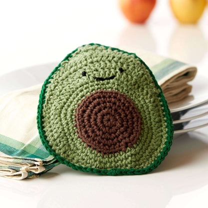 Peaches & Crème Crochet Avocado Dishcloth Single Size