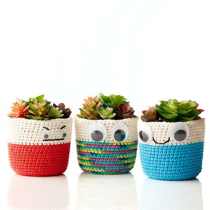 Peaches & Crème Crochet Pot Pals Version 1