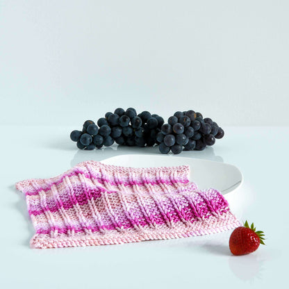 Peaches & Crème Slip Stitch Knit Dishcloth Single Size