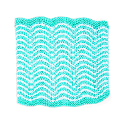 Peaches & Crème Zig Zag Knit Dishcloth Set Knit Dishcloth made in Peaches & Crème Solids yarn