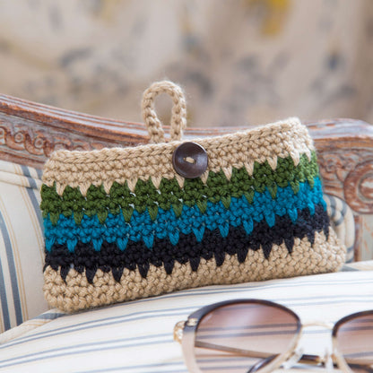 Red Heart Crochet Dynamite Eyeglass Case Crochet Case made in Red Heart Soft Yarn