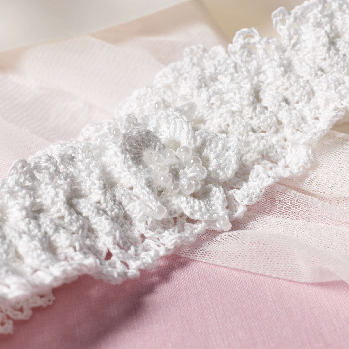 Crochet Bridal Accessory made in Red Heart Classic Crochet Thread Yarn