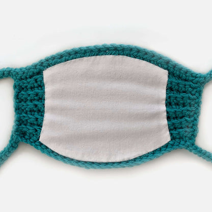 Red Heart Fabric Lined Adult Crochet Face Mask Single Size