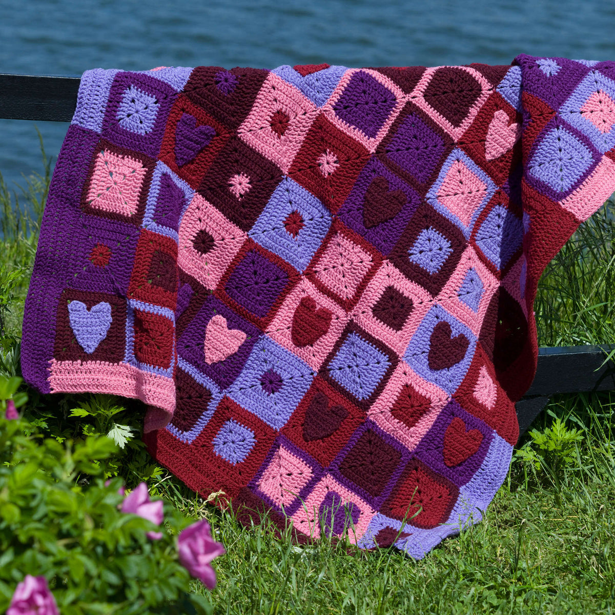 Crochet Afghan made in Red Heart Super Saver Yarn
