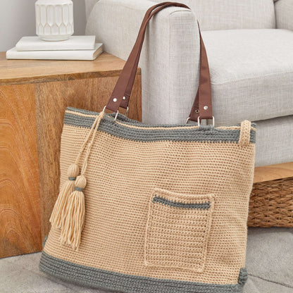 Red Heart All Purpose Tote Crochet Tote Bag made in Red Heart Classic Yarn
