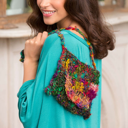 Red Heart Crochet Sophie's Shoulder Bag Crochet Bag made in Red Heart Boutique Yarn