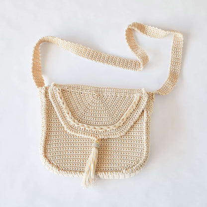 Red Heart Crochet Cross Body Bag Crochet Bag made in Red Heart Nylon Crochet Thread Yarn