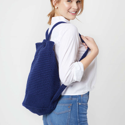 Red Heart Crochet Everywhere Backpack Crochet Backpack made in Red Heart Super Saver Yarn