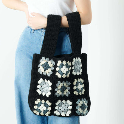 Red Heart Crochet Granny Square Bag Single Size