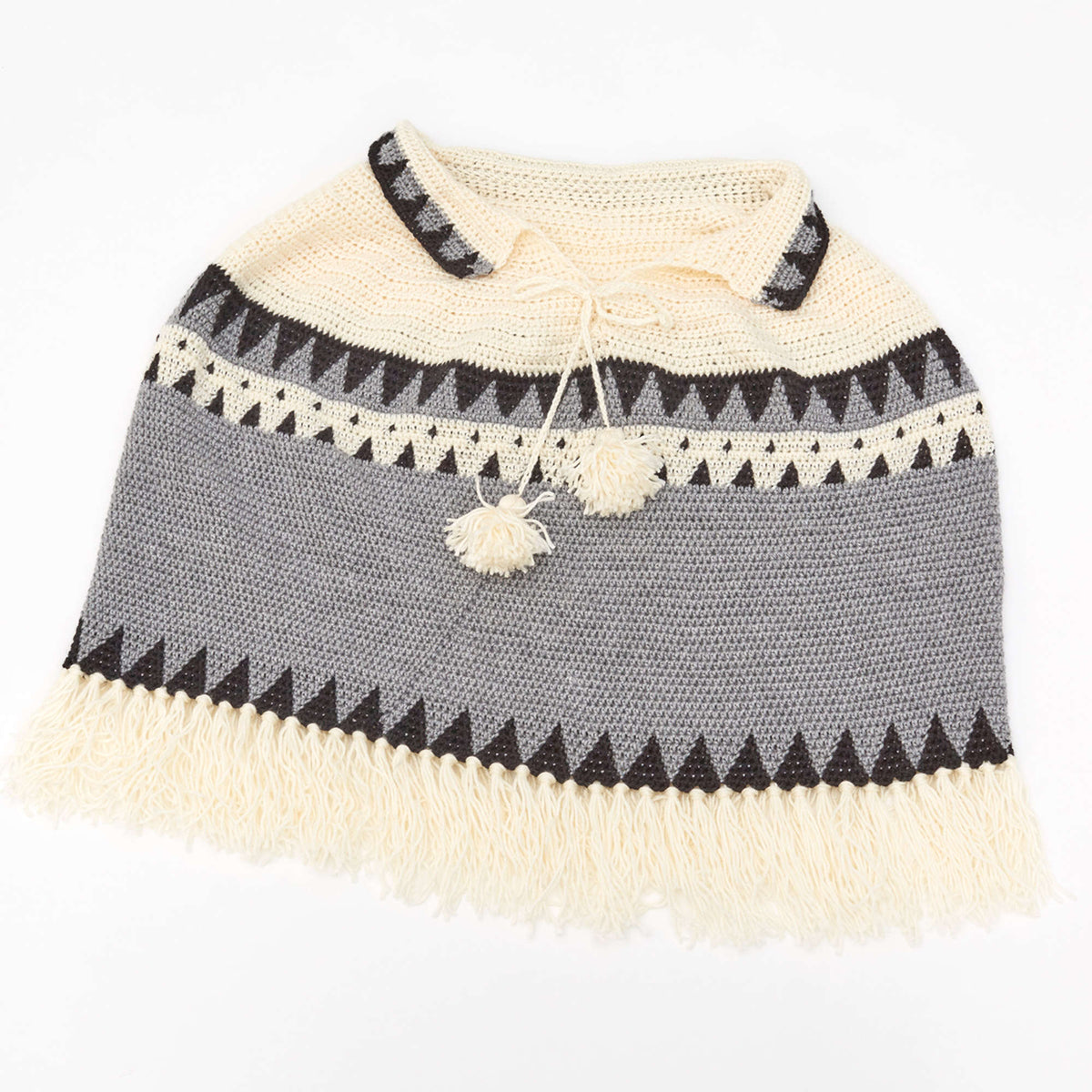 Crochet Poncho made in Red Heart Fashion Soft Yarn