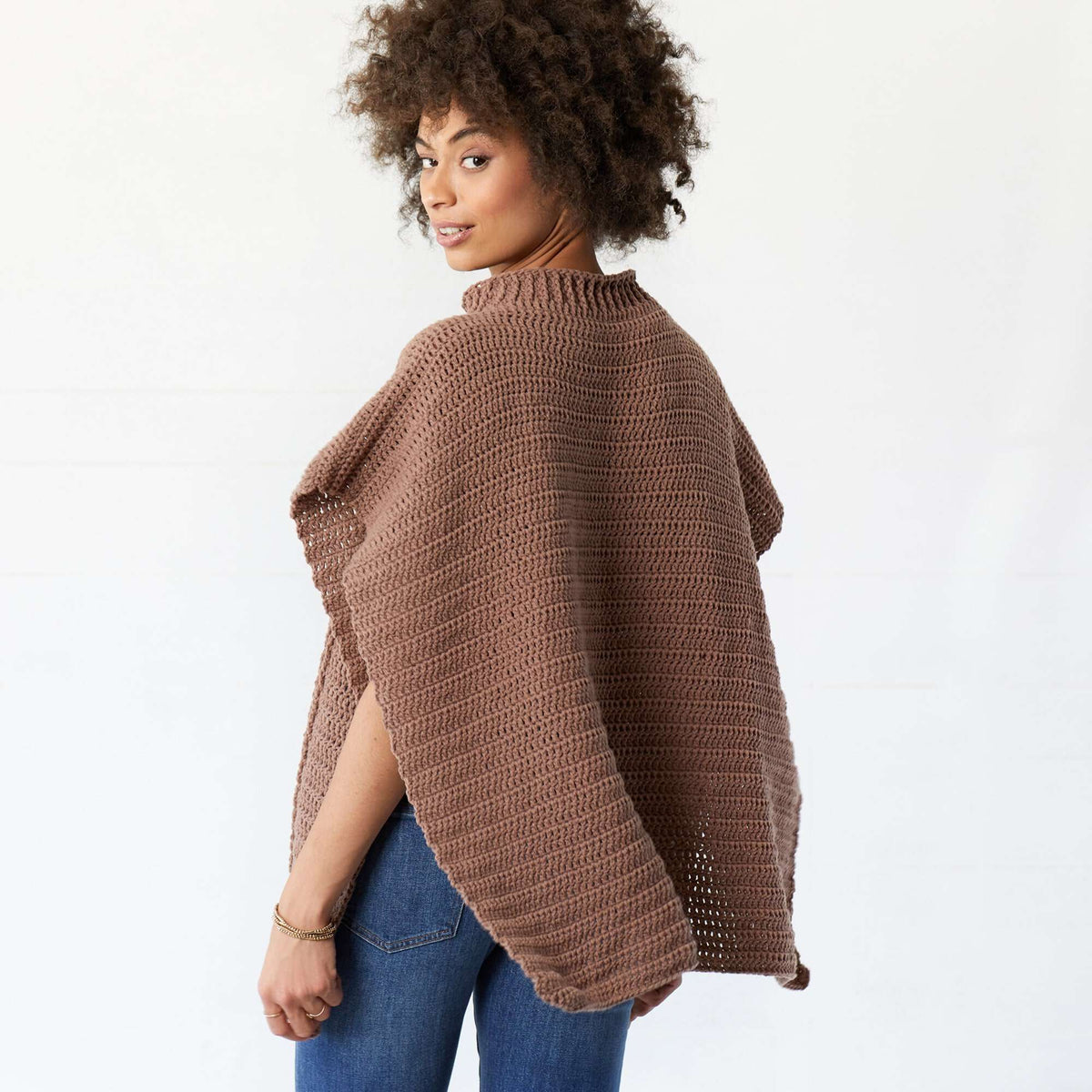 Crochet Poncho made in Red Heart Yarn