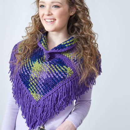 Red Heart Crochet Planned Pooling Argyle Cowl Crochet Cowl made in Red Heart With Love Yarn