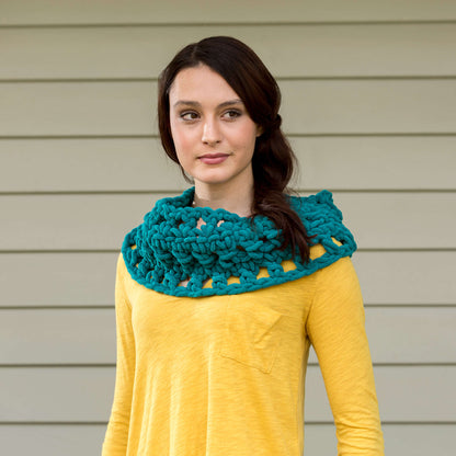 Red Heart Crochet Chic & Charming Cowl Crochet Cowl made in Red Heart Sweet Yarn