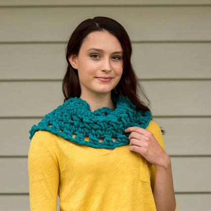 Red Heart Crochet Chic & Charming Cowl Crochet Cowl made in Red Heart Sweet Yarn