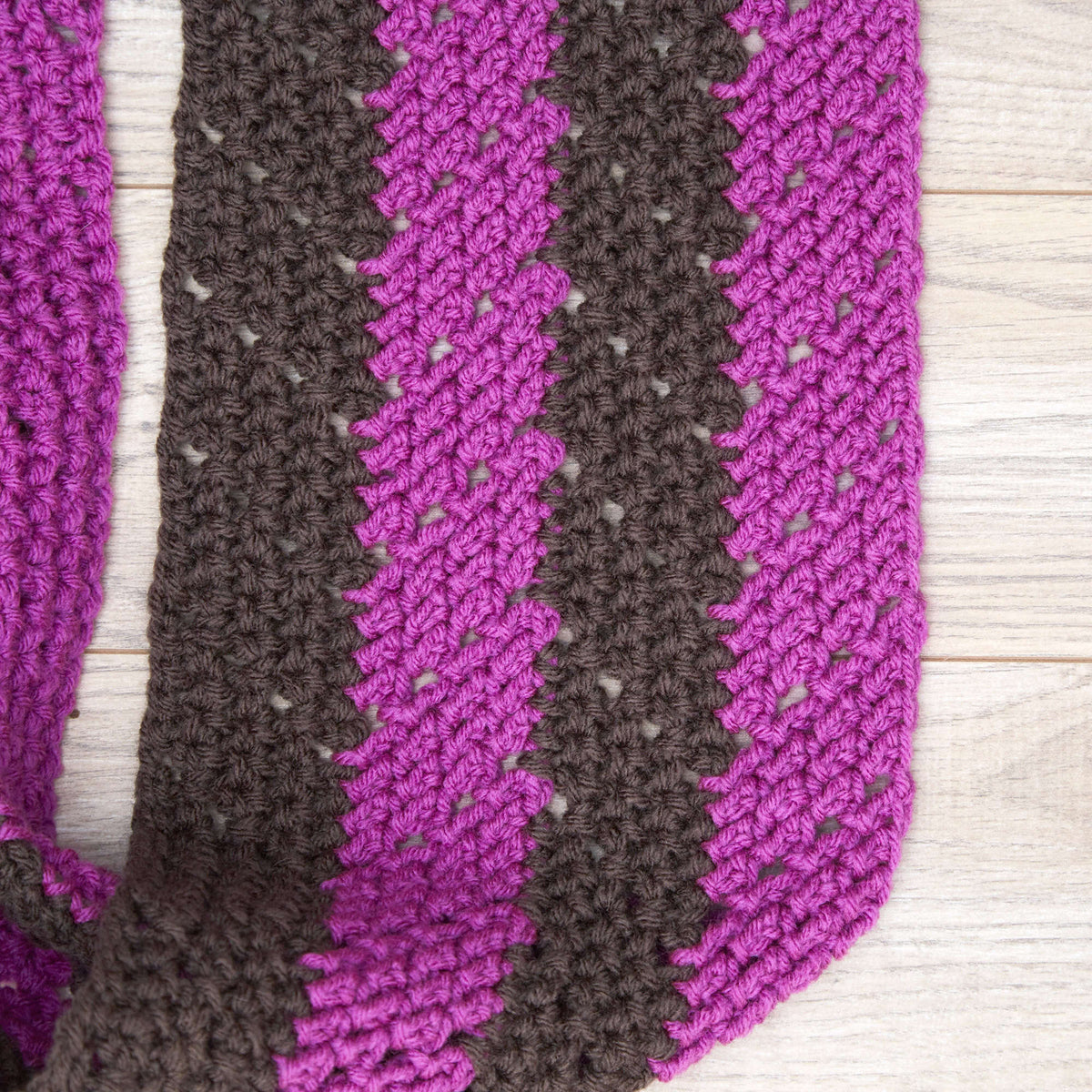 Crochet Cowl made in Red Heart Super Saver Yarn