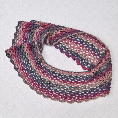 Red Heart Crochet Roundabout Cowl Crochet Cowl made in Red Heart Colorscape Yarn