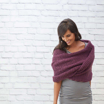 Red Heart Crochet Supersized Chic Cowl Crochet Cowl made in Red Heart Hygge Charm Yarn
