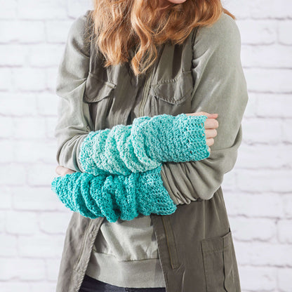 Red Heart Crochet Ombre Arm Warmers Crochet Warmers made in Red Heart Super Saver Ombre Yarn