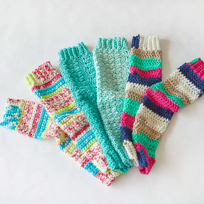 Red Heart Crochet Ombre Arm Warmers Crochet Warmers made in Red Heart Super Saver Ombre Yarn