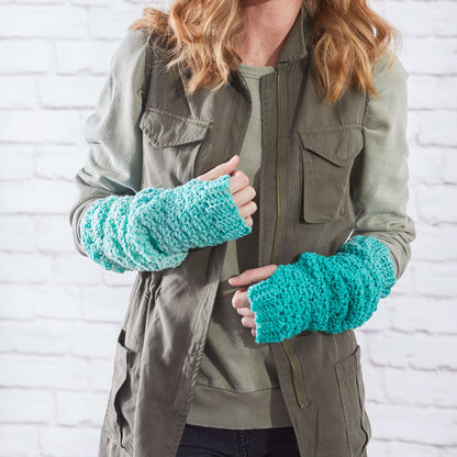 Red Heart Crochet Ombre Arm Warmers Crochet Warmers made in Red Heart Super Saver Ombre Yarn