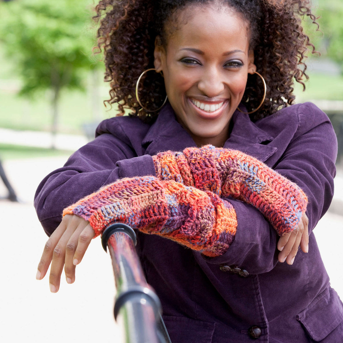 Crochet Warmers made in Red Heart Heart & Sole Yarn