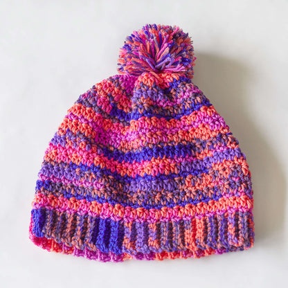 Red Heart Crochet Fair Isle Hat Crochet Hat made in Red Heart Super Saver Fair Isle Yarn