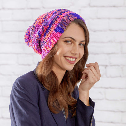Red Heart Crochet Fair Isle Hat Crochet Hat made in Red Heart Super Saver Fair Isle Yarn
