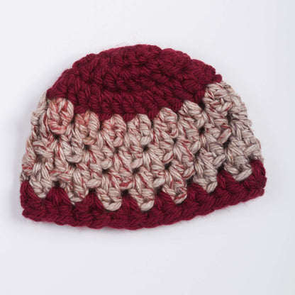 Red Heart Crochet Granny Stitch Hat Crochet Hat made in Red Heart Grande Yarn