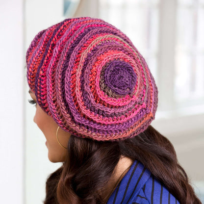 Red Heart Crochet Slouchy Beanie Crochet Beanie made in Red Heart Boutique Yarn