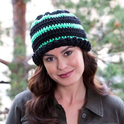Red Heart Crochet Hats-a-Glow Crochet Hat made in Red Heart Super Saver Yarn