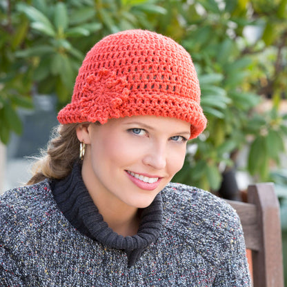 Red Heart Crochet Judy's Hat Crochet Hat made in Red Heart Super Saver Yarn