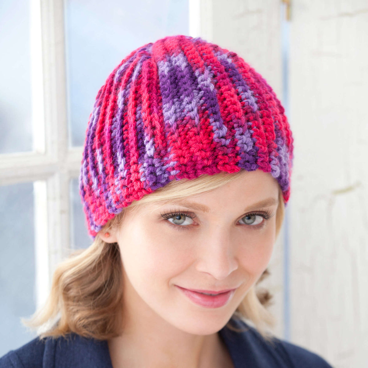 Crochet Beanie made in Red Heart With Love Yarn
