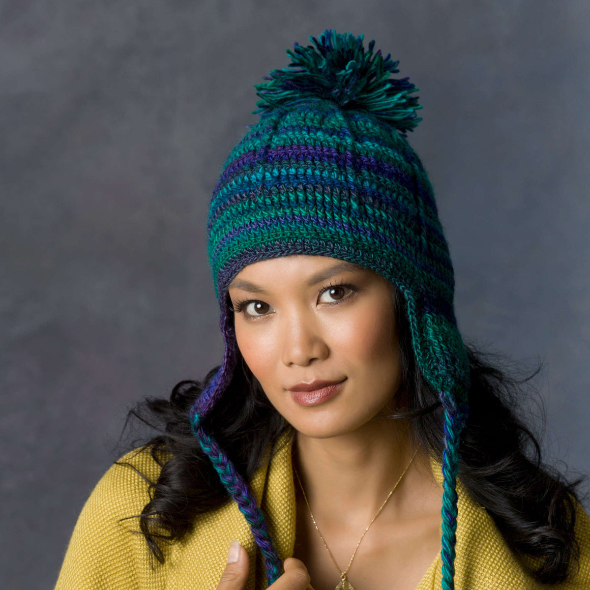 Crochet Hat made in Red Heart Boutique Yarn
