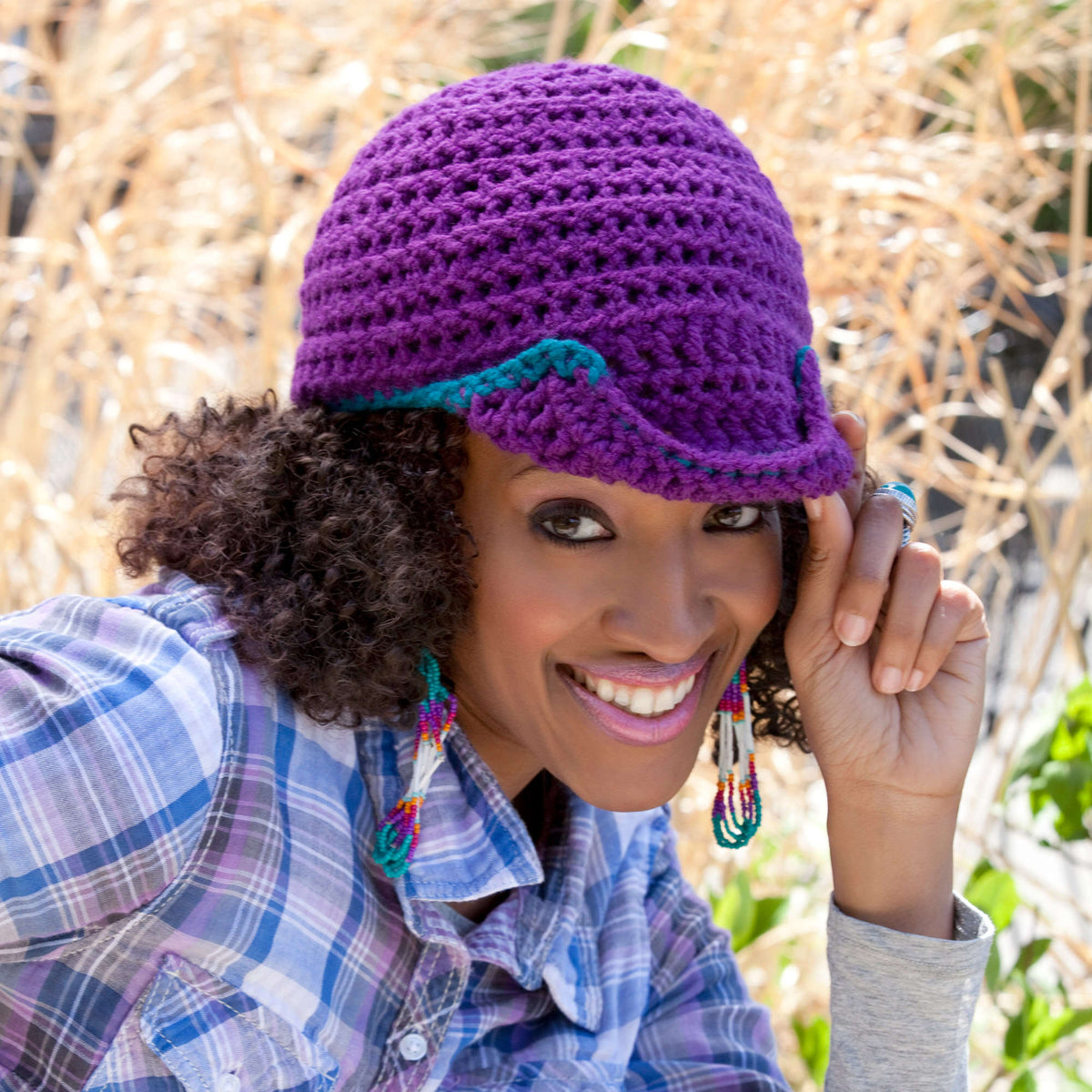 Crochet Hat made in Red Heart Super Saver Chunky Yarn