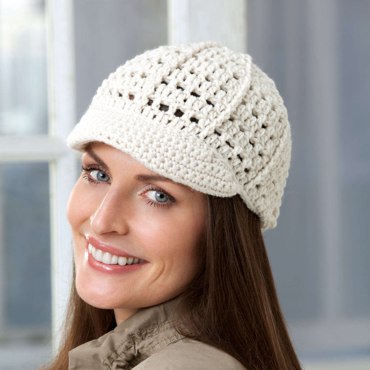 Crochet Cap made in Red Heart Soft Yarn