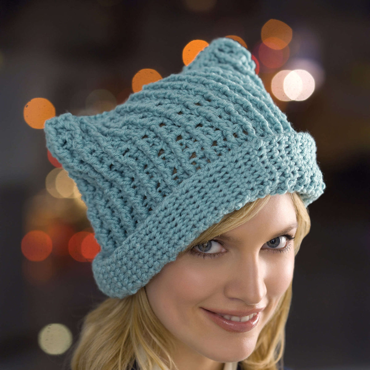 Crochet Hat made in Red Heart Eco-Ways Yarn