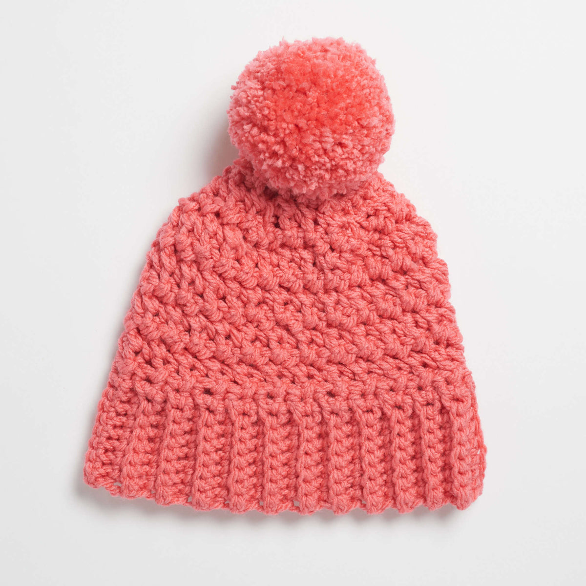 Crochet Hat made in Red Heart With Love Chunky Yarn