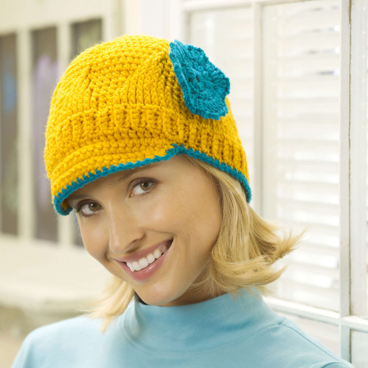 Crochet Hat made in Red Heart Classic Yarn