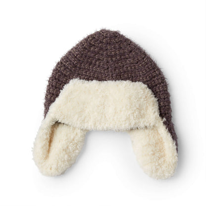 Red Heart Crochet Trapper Hat Single Size