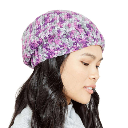 Red Heart Herringbone Crochet Hat Single Size