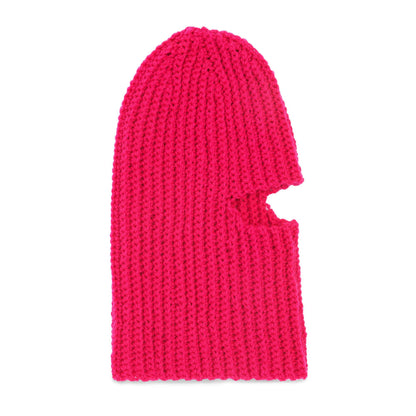 Red Heart Crochet Ribbed Balaclava for Adults Single Size