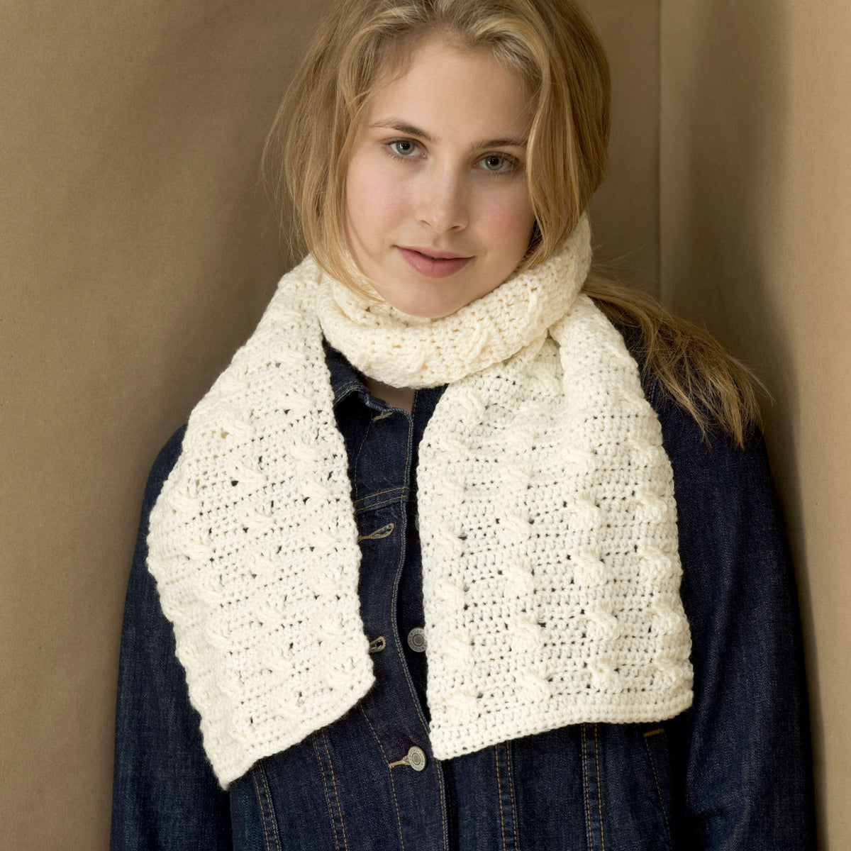 Crochet Scarf made in Red Heart Designer Sport Yarn